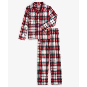 Holiday Lane Kid's Pajamas 2 PC Set Winterton Red Plaid, Size 6-7 Family PJ NWT